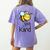 Bee Kind Bumble Bee Anti Bullying Teacher Kindness Matters Women's Comfort Colors T-Shirt Back Print Violet
