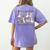Behavior Analyst Silly Goose RBT ABA Therapy Sped Teacher Women's Comfort Colors T-Shirt Back Print Violet