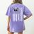 Best Boston Terrier Dog Mom Ever USA Flag For Men Women Kids Women's Comfort Colors T-Shirt Back Print Violet