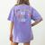 Best Teacher Ever Teacher Motivational Appreciation Women's Comfort Colors T-Shirt Back Print Violet