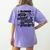 Blessed To Be A Catholic School Teacher Christian Teaching Women's Comfort Colors T-Shirt Back Print Violet