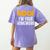 Boo I'm Your Homework Halloween Teacher Costume Women's Comfort Colors T-Shirt Back Print Violet