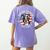Boston Bull Terrier Men Boston Terrier Dog Dad Women's Comfort Colors T-Shirt Back Print Violet