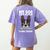 Boston Terrier American Gentleman Dog Lover I'm Well Trained Women's Comfort Colors T-Shirt Back Print Violet