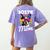 Boston Terrier Bostie Dog Breed Pet Bostie Mom Women's Comfort Colors T-Shirt Back Print Violet