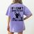Boston Terrier If I Can't Bring My Dog I'm Not Going Men Women Kids Women's Comfort Colors T-Shirt Back Print Violet