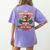 Boston Terrier My Christmas Spirit Dog Santa Claus X-Mas Women's Comfort Colors T-Shirt Back Print Violet