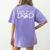 Boston Terrier Dad Dog Breed Daddy Owner Puppy Father Papa For Men Women Girls Kids Women's Comfort Colors T-Shirt Back Print Violet