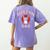 Boston Terrier Dad Dog Father For Men Women Kids Women's Comfort Colors T-Shirt Back Print Violet