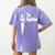 Boston Terrier Dad The DogFather Shirt Boston Terrier Women's Comfort Colors T-Shirt Back Print Violet