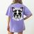 Boston Terrier Dad Father’s Day Dog Dad Men’s Women's Comfort Colors T-Shirt Back Print Violet