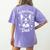 Boston Terrier Dad Boston Terrier Women's Comfort Colors T-Shirt Back Print Violet