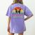 Boston Terrier Dog Every Snack You Make Every Meal You Bake Men Women Women's Comfort Colors T-Shirt Back Print Violet