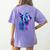 Boston Terrier Dog For a Boston Terrier Mom Women's Comfort Colors T-Shirt Back Print Violet
