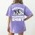 Boston Terrier Dog Official Sleeping Shirt Men Women Kids Women's Comfort Colors T-Shirt Back Print Violet