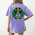 Boston Terrier Dog St Patricks Day Irish Pet Lover Men Women Kids Women's Comfort Colors T-Shirt Back Print Violet