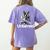 Boston Terrier Dog Untamed For Men Women Women's Comfort Colors T-Shirt Back Print Violet