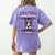 Boston Terrier Don't Mess With American Gentleman Dog Lover Women's Comfort Colors T-Shirt Back Print Violet