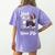 Boston Terrier Fart American Gentleman Non-Sporting Dog Women's Comfort Colors T-Shirt Back Print Violet