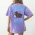 Boston Terrier This Girl Runs On Jesus And Boston Terriers Women's Comfort Colors T-Shirt Back Print Violet