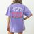 Boston Terrier Grandma Nana Dog Lover Christmas Women's Comfort Colors T-Shirt Back Print Violet