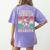 Boston Terrier Grandpa Dog Lover Father's Day Premium Women's Comfort Colors T-Shirt Back Print Violet