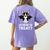 Boston Terrier Halloween Shirt Did Someone Say Treat Women's Comfort Colors T-Shirt Back Print Violet