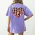 Boston Terrier Heart Valentine Boston Terrier Women's Comfort Colors T-Shirt Back Print Violet