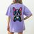 Boston Terrier Lovers Gaming Headphones Boston Terrier Women's Comfort Colors T-Shirt Back Print Violet