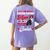 Boston Terrier Mom American Gentleman Dog Mother's Day Women's Comfort Colors T-Shirt Back Print Violet