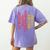 Boston Terrier Mom Dad Dog Lover Owner Women Men Women's Comfort Colors T-Shirt Back Print Violet