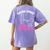 Boston Terrier Mom Women's Comfort Colors T-Shirt Back Print Violet
