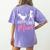 Boston Terrier Mom Boston Terrier Mom Women's Comfort Colors T-Shirt Back Print Violet