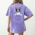 Boston Terrier In The Pocket Cute Boston Terrier Dog Lovers For Men Women Girls Kids Women's Comfort Colors T-Shirt Back Print Violet