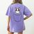 Boston Terrier In The Pocket Cute Boston Terrier Dog For Men Women Girls Kids Women's Comfort Colors T-Shirt Back Print Violet