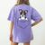 Boston Terrier In The Pocket Cute Pocket Boston Terrier Women's Comfort Colors T-Shirt Back Print Violet