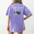 Boston Terrier Puppy Need More Sleep Pajama For Bedtime Women's Comfort Colors T-Shirt Back Print Violet