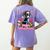 Boston Terrier Santa Claus Coffee Mug Merry Christmas Dogs Women's Comfort Colors T-Shirt Back Print Violet