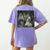 Boston Terrier Selfie With Ghosts Halloween Dog Lover Women's Comfort Colors T-Shirt Back Print Violet