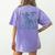 Boston Terrier UFO Cowboy Dog Dog Mom Dog Dad Alien Dog Women's Comfort Colors T-Shirt Back Print Violet
