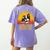 Boston Terrier Never Underestimate a Girl With a Bostie Women's Comfort Colors T-Shirt Back Print Violet