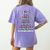 Boston Terrier Xmas Tree Lights For Men Women Boston Terrier Women's Comfort Colors T-Shirt Back Print Violet
