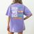 Bruh We Back Bruh No Cap We'Re Back Teacher Student Women's Comfort Colors T-Shirt Back Print Violet