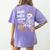 Bruh The Math Ain't Mathin' Show Your Work Halloween Teacher Women's Comfort Colors T-Shirt Back Print Violet