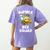 Bumble Bee Squad Honey Bumblebee Teacher Team Group Women's Comfort Colors T-Shirt Back Print Violet