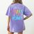 Cactus Teacher Shirt Cute Teacher Shirt Women's Comfort Colors T-Shirt Back Print Violet