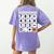 Calculator Easy Halloween Costume For Math Teacher Women's Comfort Colors T-Shirt Back Print Violet Calculator Easy Halloween Costume For Math Teacher Women's Comfort Colors T-Shirt Back Print Violet