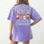 All Is Calm Xmas Kindergarten Christmas Season Teacher Women's Comfort Colors T-Shirt Back Print Violet
