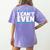 I Can't Even Math Mathematics Teacher Women's Comfort Colors T-Shirt Back Print Violet