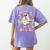 You Can't Scare Me Im A 2nd-Grade Boo Crew Teacher Halloween Women's Comfort Colors T-Shirt Back Print Violet